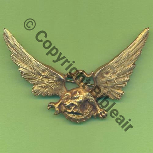 41.3  1927+  INDO 3eDRILLE 41eGMA CHIMERE AILEE DOREE  SM Eping bascule  Embouti 62x40mm Etat neuf Src.Y.GENTY 200Eur01.15 
